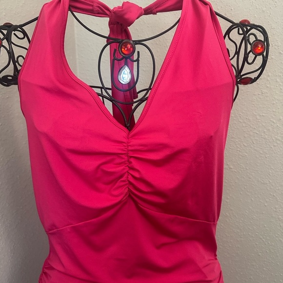 SHEIN Pink Ruched Backless Cocktail Dress - Picture 2 of 6